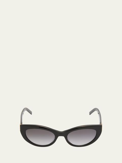 SAINT LAURENT YSL Acetate Cat-Eye Sunglasses