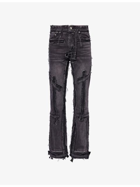 WHO DECIDES WAR Exposure Distressed Denim Jeans