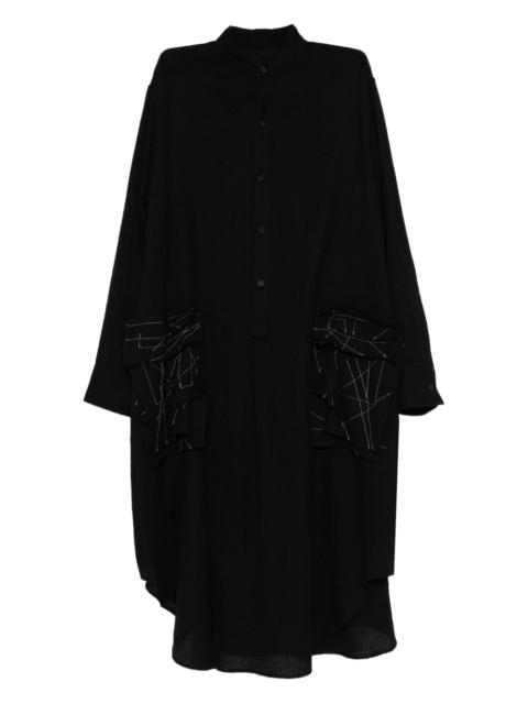 Yohji Yamamoto A-embroidered dress