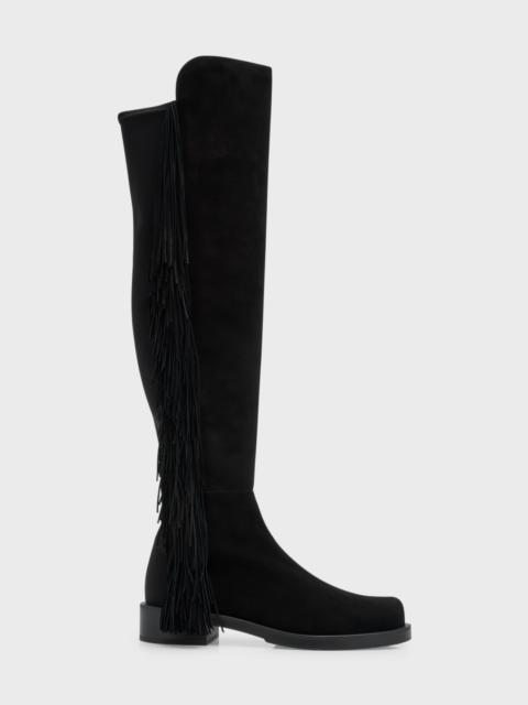 5050 Suede Fringe Over-The-Knee Boots