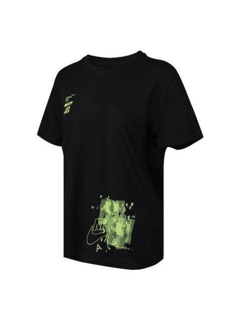 Nike (WMNS) Nike Tee Boy LUX Luxury Pack T Black-Green CT8921-011