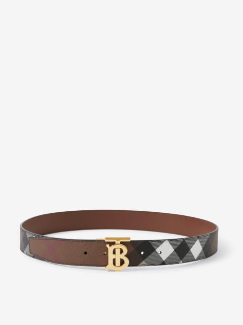 Burberry Reversible Monogram Motif Check Belt