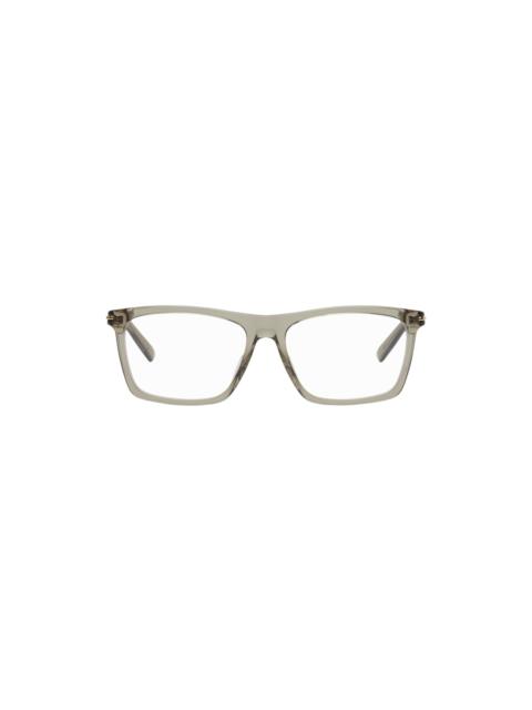 GUCCI Brown Rectangular Glasses