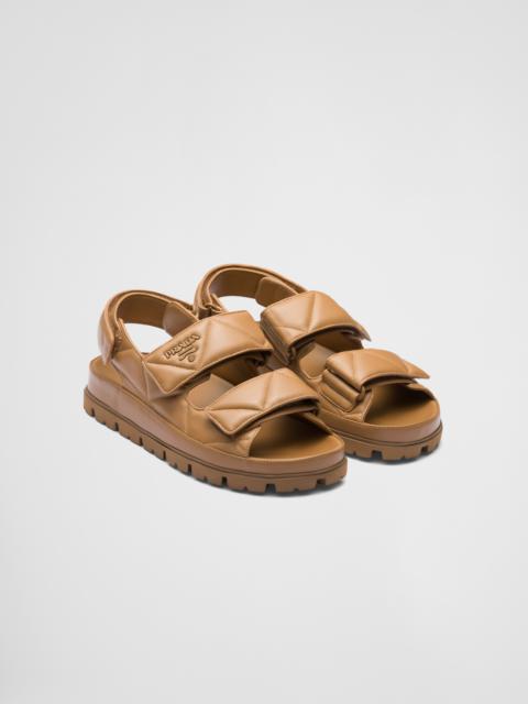 Prada Padded nappa leather sandals