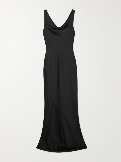 NORMA KAMALI Maria Draped Satin Gown