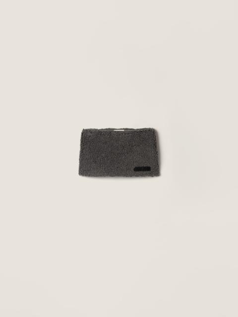 Miu Miu Fleece miniskirt