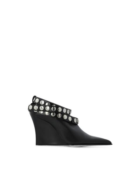 IRO Fauve stud-embellished wedge pumps