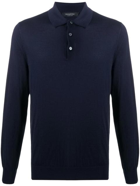 ZEGNA fine knit polo top
