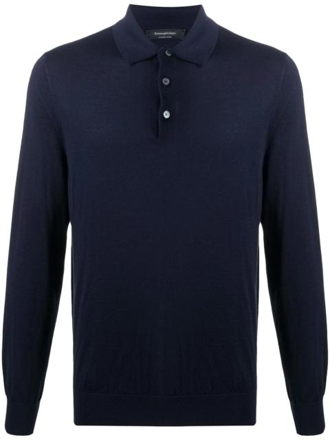 fine knit polo top