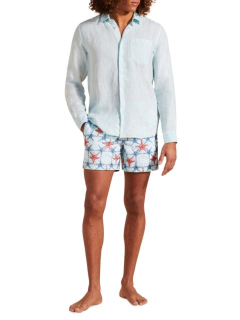 Vilebrequin Men's Linen Button-Up Shirt - Thalassa