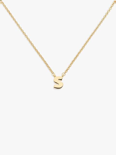 MELISSA ODABASH LETTER 'S' PENDANT NECKLACE
