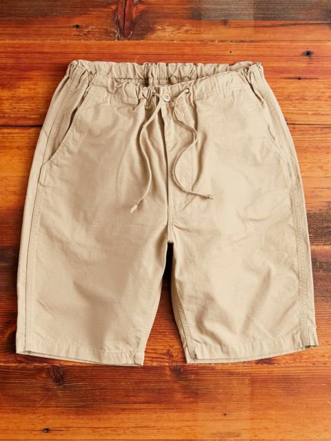 orSlow New Yorker Shorts in Beige Ripstop