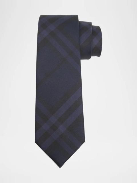 Burberry Men's Check Silk Tie