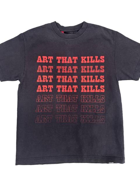 GALLERY DEPT. Art That Kills Logo T-Shirt "Washed Black & Red" GD254