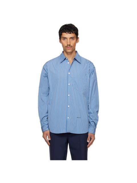 Marni Blue Striped Shirt