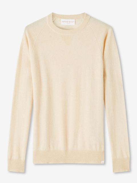 Derek Rose Men's Sweater Finley Cashmere Cream