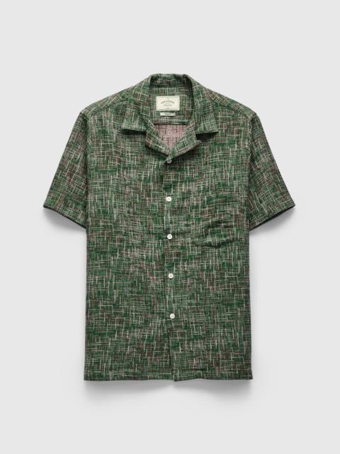 Portuguese Flannel Summer Boucle Shirt in Green