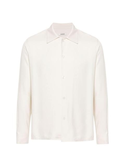 Sandro camp-collar button-up shirt