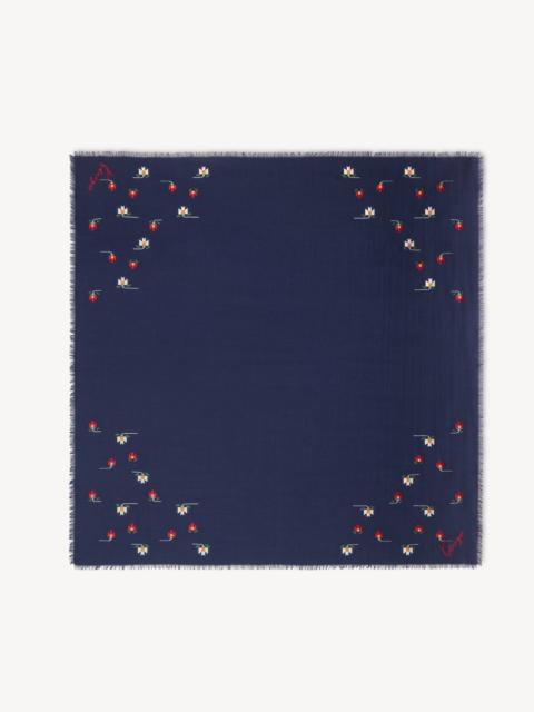 KENZO 'KENZO Ikat Flower' square 120 in wool and silk