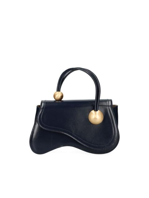 Cult Gaia curved-handle leather tote bag