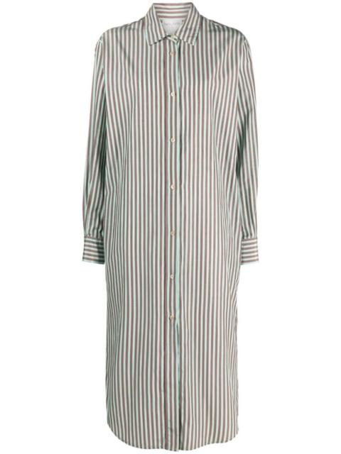 forte_forte stripe-patternedshirt dress