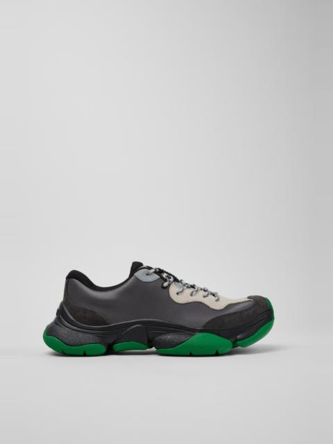 CAMPER Twins Multicolor Leather and Nubuck Sneakers for Men.