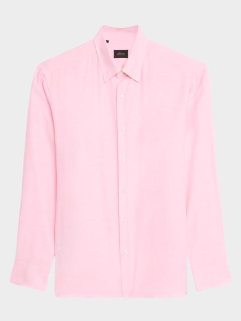 Brioni Men's Cotton Twill Sport Shirt