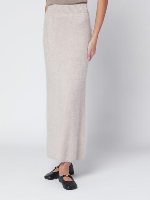 ALMADA LABEL Umi skirt in taupe cashmere
