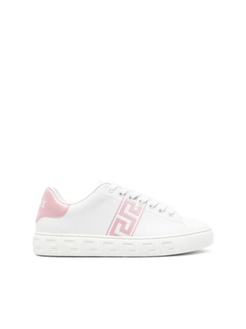 Greca-embroidered sneakers