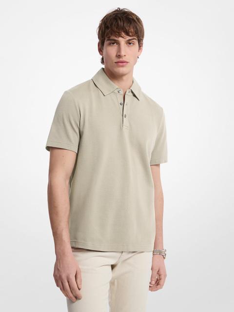 MICHAEL KORS Stretch Cotton Polo Shirt