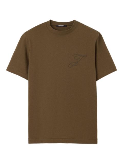 JACQUEMUS logo-embroidered T-shirt