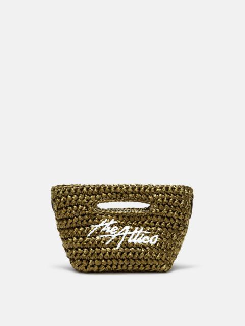 THE ATTICO ''VIA DEI GIARDINI 15'' MILITARY GREEN TOTE BAG