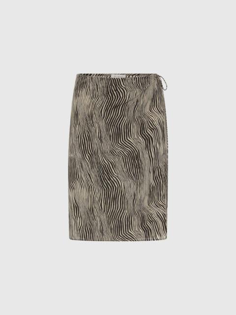 ST. AGNI Savannah Silk Wrap Skirt - Sand