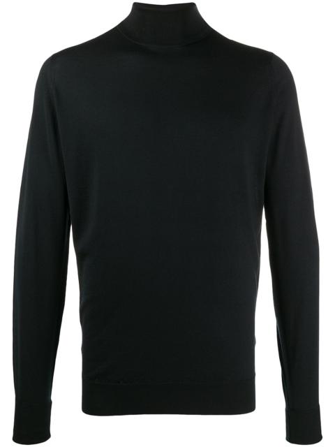 JOHN SMEDLEY wool roll neck jumper