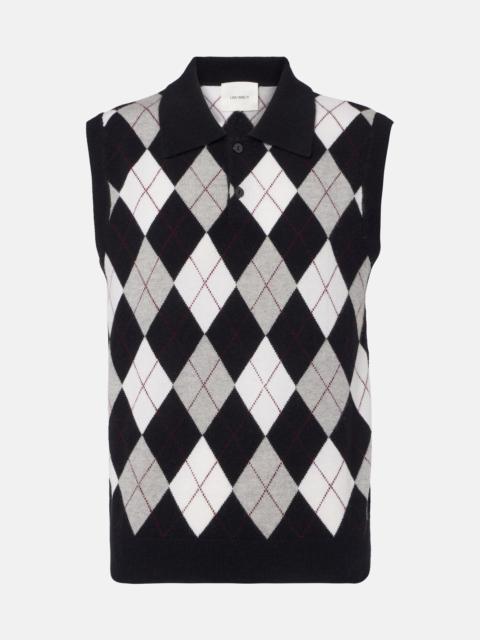 LISA YANG Anwen argyle cashmere sweater vest