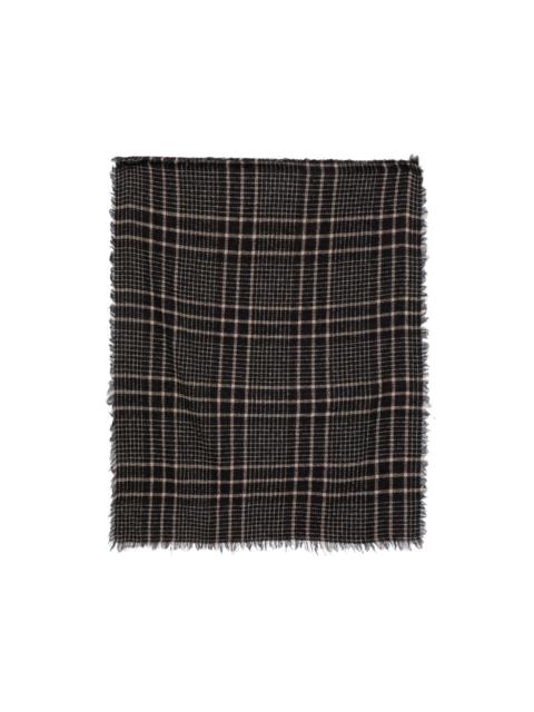 Faliero Sarti Little Perry check-pattern frayed-edge scarf