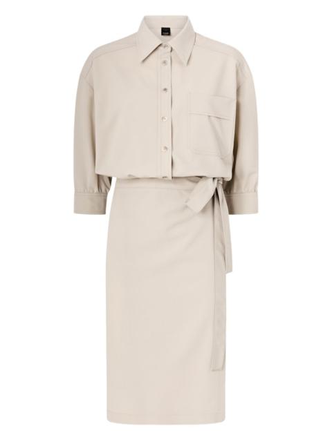 tie-waist shirt dress