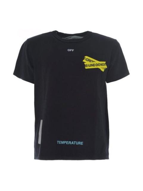 Off-White Off-White Yellow Arrow Short Sleeve Black OMAA002S181850061060