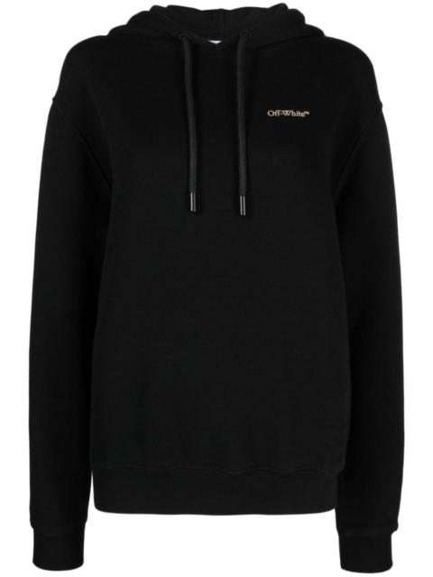 Off-White Diag Stripe-print cotton hoodie