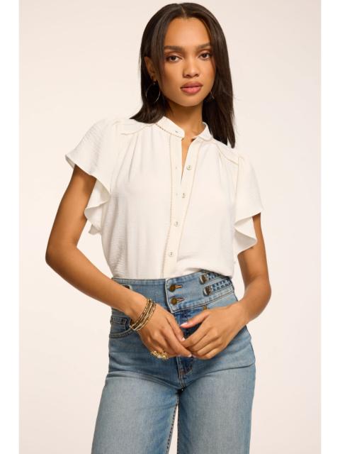 RAMY BROOK Aurora Flutter Sleeve Top