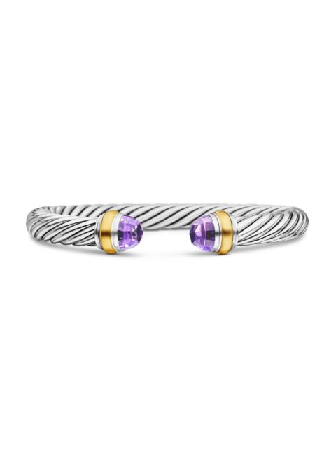 DAVID YURMAN Women's Classic Cable Bracelet in Sterling Silver - Amethyst