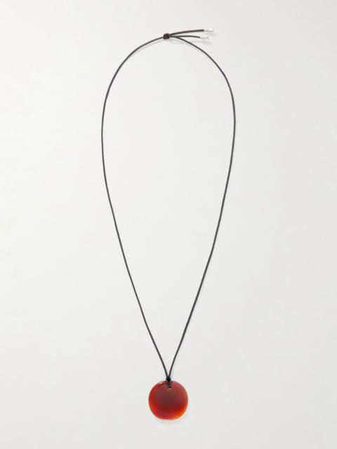 Sophie Buhai Full Moon medium carnelian necklace Red