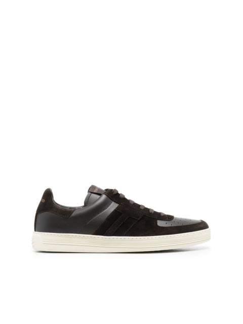 Radcliffe panelled leather sneakers