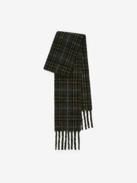 Burberry Narrow Check Alpaca Wool Blend Scarf
