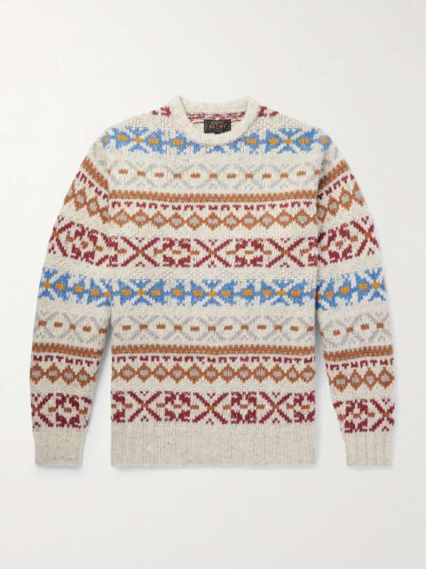 BEAMS PLUS Fair Isle Jacquard-Knit Wool-Blend Sweater