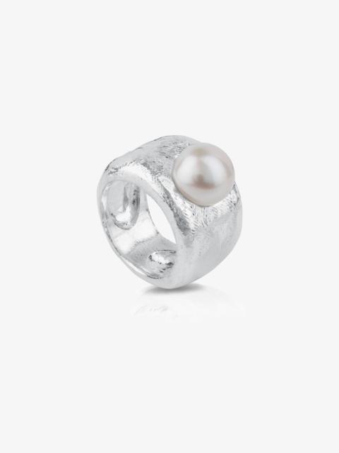 TOUS Silver Duna Ring with Pearl