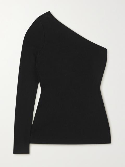 Victoria Beckham One-shoulder Stretch-knit Top
