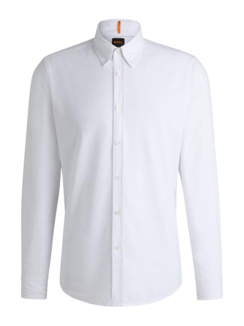 BOSS BUTTON-DOWN REGULAR-FIT SHIRT IN OXFORD COTTON