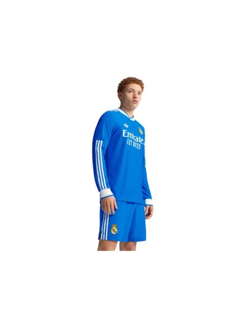 adidas adidas Real Madrid 25/26 Long Sleeve Third Authentic Jersey Blue Bird