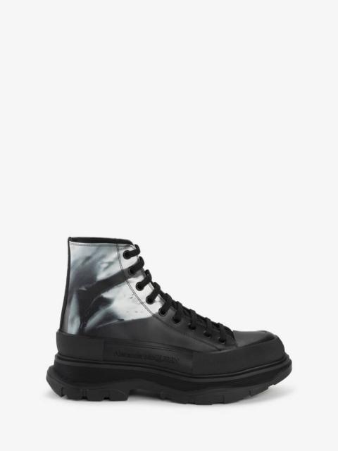 Alexander McQueen Men's Tread Slick Boot in Black/white
